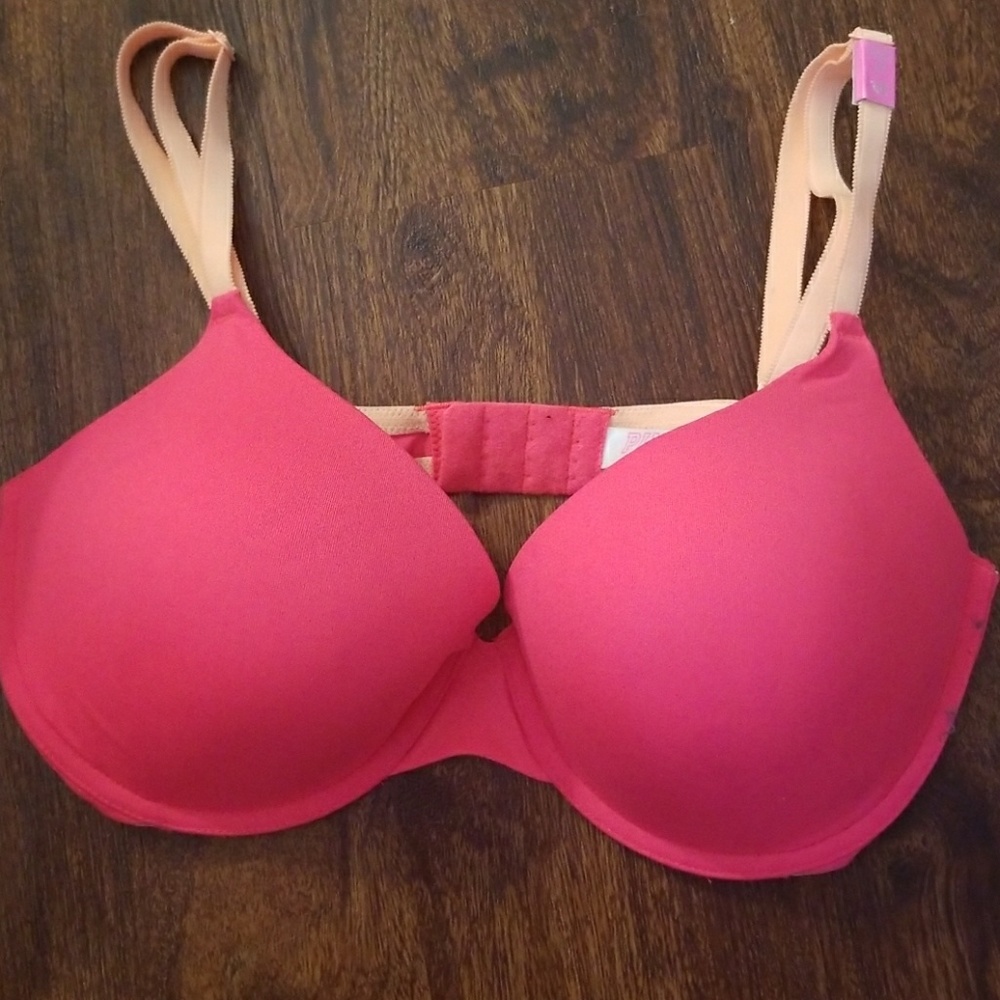 36D Hot Pink pushup Pink by Victoria's Secret bra